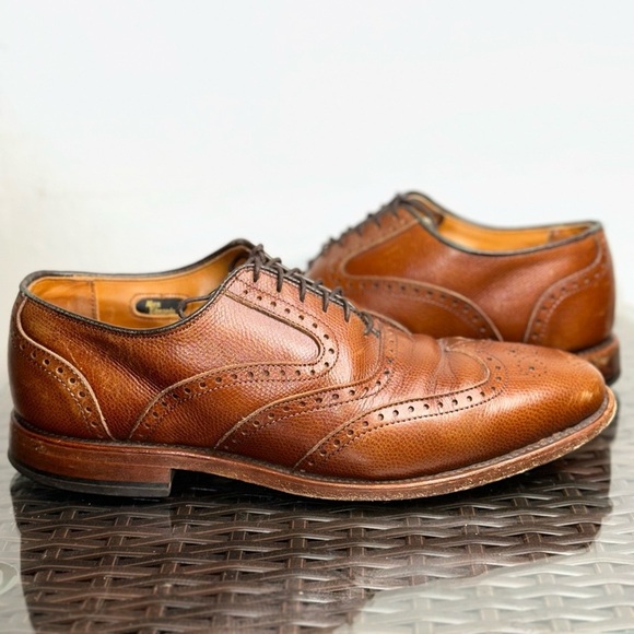 Allen Edmonds Other - Allen Edmonds Men’s 8D McClain Oxford Dress Shoes Brown Leather Wingtip Lace